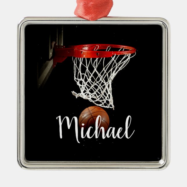 Basketball Metal Tree Decoration (Front)