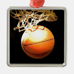 Basketball Metal Tree Decoration