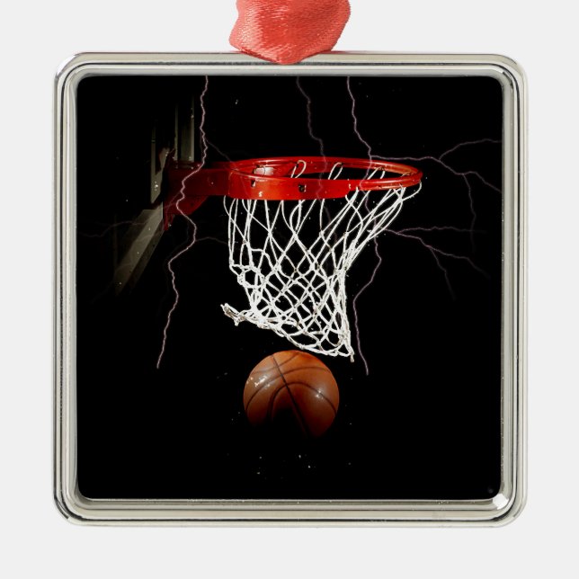 Basketball Metal Tree Decoration (Front)