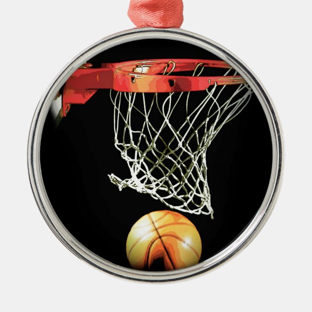 Basketball Metal Tree Decoration (Front)
