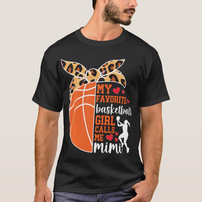 Basketball Mimi Proud Basketball Player Mimi Grand T-Shirt (Front)