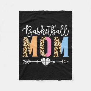 Basketball Mom Cute Basketball Game Mother S Day L Fleece Blanket