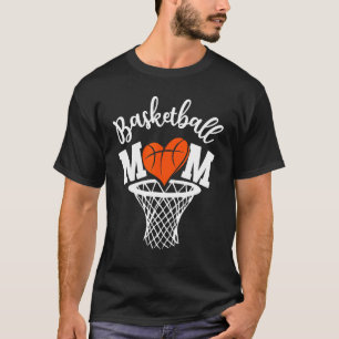 Basketball Mom Cute Distressed Leopard Mother s D T-Shirt