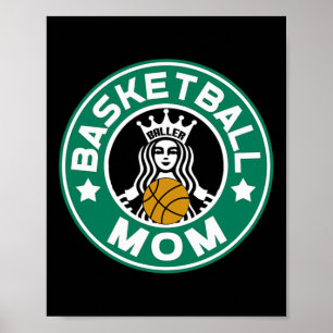 Basketball Mom for Women Mother of Player Women's  Poster