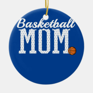Basketball Mom Funny Sports Player Mother For Ceramic Tree Decoration