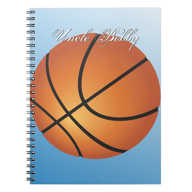 Basketball Monogram Notebook (Front)