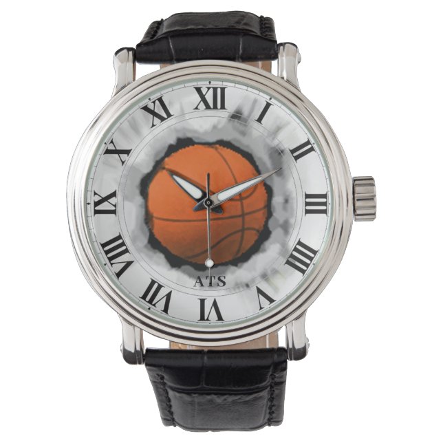 Basketball Monogrammed Watch (Front)