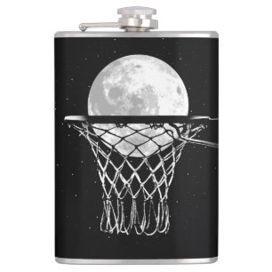 Basketball Moon Hip Flask
