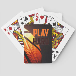 Basketball motivation - play hard by storeman playing cards