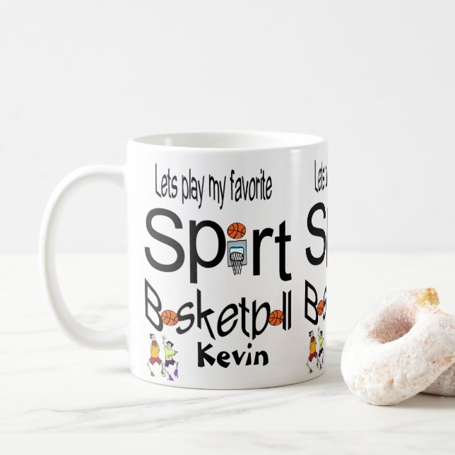 Basketball Mugs Sports (With Donut)