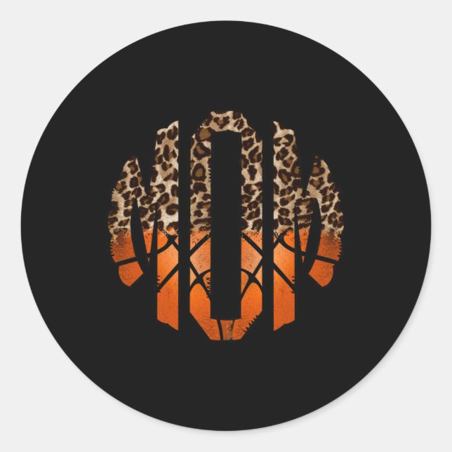 Basketball Mum  Classic Round Sticker (Front)