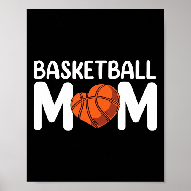 Basketball Mum Coach Player Match Team Mother Momm Poster (Front)
