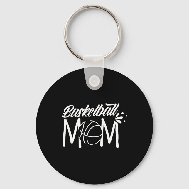 Basketball Mum Coach Team Player Match Mother Momm Key Ring (Front)