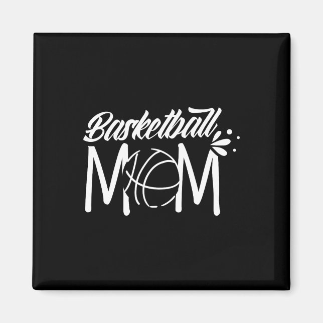 Basketball Mum Coach Team Player Match Mother Momm Magnet (Front)