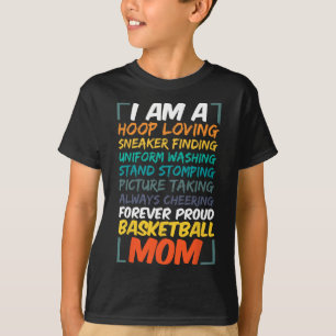 Basketball Mum Coach Wife Fun Proud Team Player Mo T-Shirt