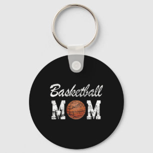 Basketball Mum Cute Novelty Distressed  Key Ring