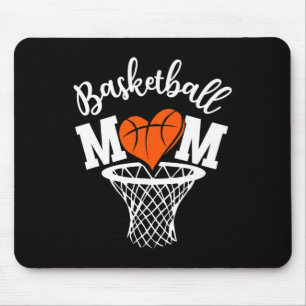 Basketball Mum Cute Novelty Distressed Women Mothe Mouse Mat