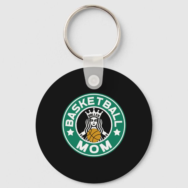 Basketball Mum for Women Mother of Player Women's  Key Ring (Front)