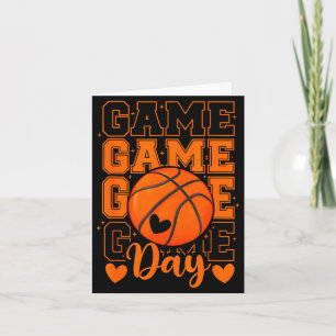 Basketball mum game day funny basketball player card