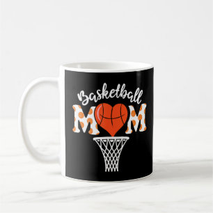Basketball Mum Heart Funny Sport Lovers Mother's D Coffee Mug