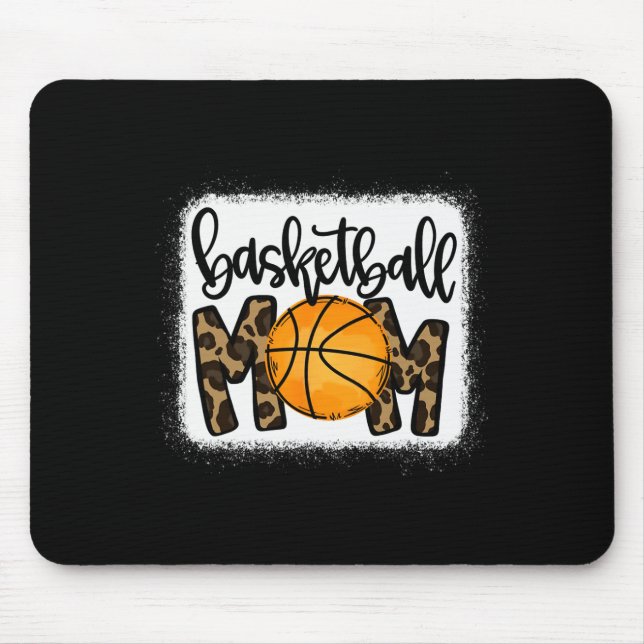 Basketball Mum Leopard Basketball Mama  Mouse Mat (Front)