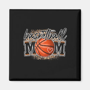 Basketball Mum Leopard Basketball Senior Mum 2023 Magnet