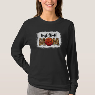 Basketball Mum Leopard Game Day Vibes Basketball M T-Shirt