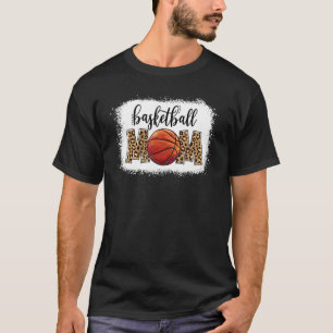 Basketball Mum Leopard Game Day Vibes Basketball M T-Shirt