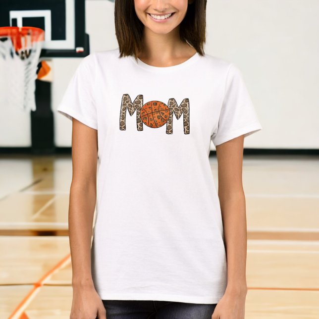 Basketball Mum Leopard Shirt Cute Custom (Creator Uploaded)