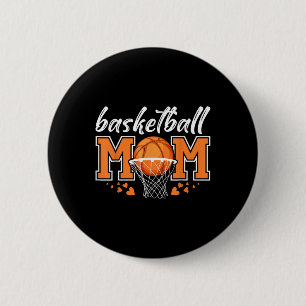 Basketball Mum Mama Mothers Game Day Basketball Wo 6 Cm Round Badge