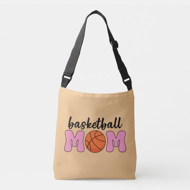 Basketball Mum Mothers Day Crossbody Bag (Front)