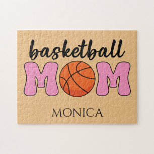 Basketball Mum Mothers Day Personalise Jigsaw Puzzle