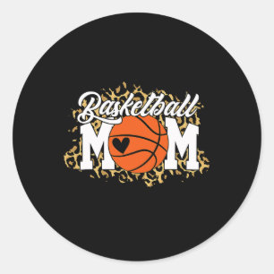 Basketball Mum  Mum Game Day Outfit Mothers Day Gi Classic Round Sticker