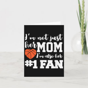Basketball Mum Number One Fan Basketball Mothers J Card