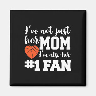 Basketball Mum Number One Fan Basketball Mothers J Magnet