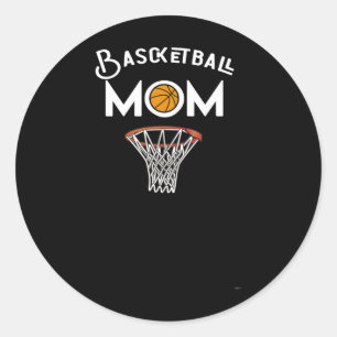 Basketball Mum Premium Classic Round Sticker