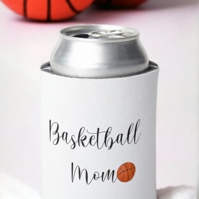 Basketball Mum Script Shirt Cute Can Cooler (Creator Uploaded)