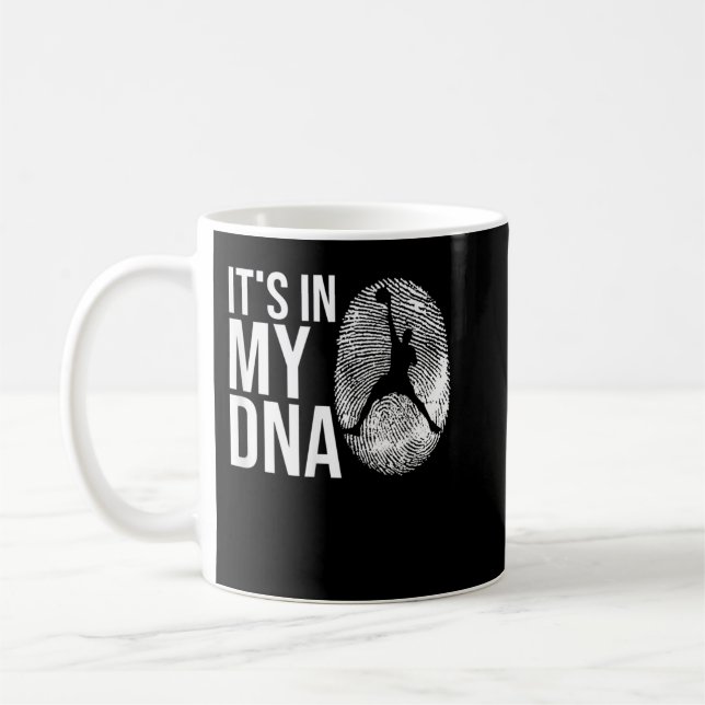Basketball My DNA Basketball Player Fingerprint Sp Coffee Mug (Left)
