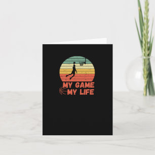 Basketball My Game My Life Card
