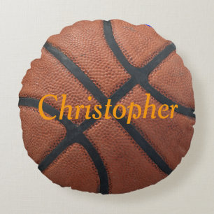 Basketball Name and Postition Round Cushion