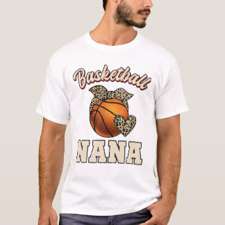 Basketball Nana Bandanna Leopard T-Shirt
