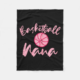 Basketball nana cute mom grandmother sports grandm fleece blanket
