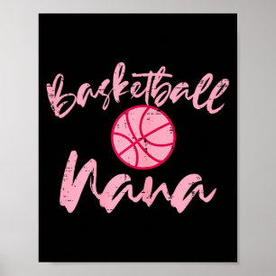 Basketball nana cute mom grandmother sports grandm poster