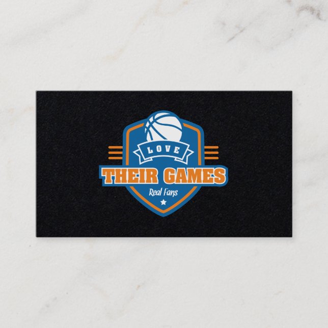 Basketball New York Knicks Jersey Colour Business Card (Front)