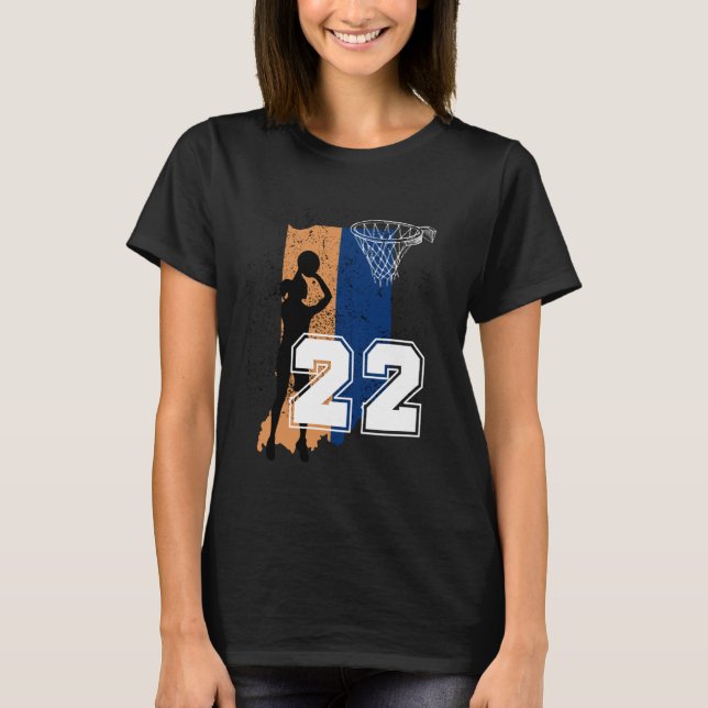 Basketball No 22 Women Basketball Jersey T-Shirt (Front)