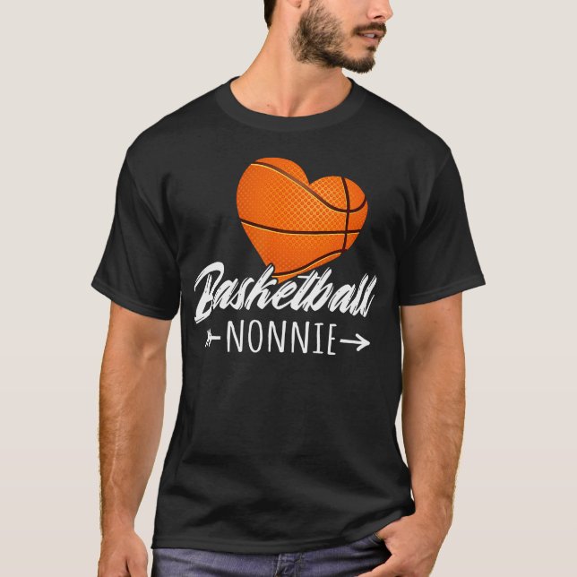 Basketball Nonnie Family Matching Basketball Lover T-Shirt (Front)