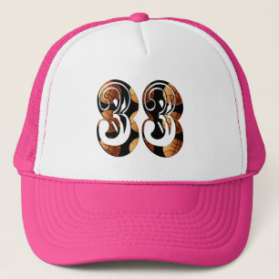 Basketball Number 33 Picture Logo, Trucker Hat