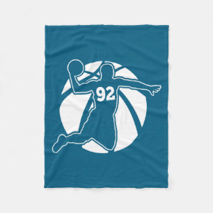 Basketball Number 92 My Favorite Basketball Player Fleece Blanket