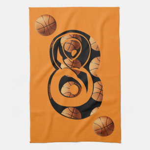 Basketball Number Eight, Tea Towel