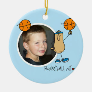 Basketball  Nut Photo Keepsake Ornament